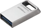 Флеш Диск Kingston 256Gb DataTraveler Micro DTMC3G2/256GB USB3.0 серебристый
