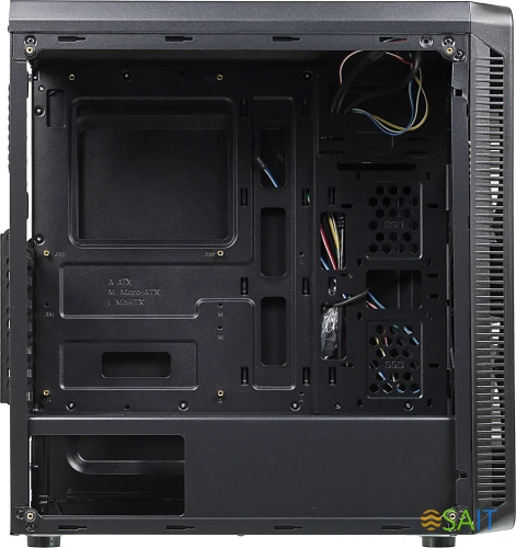 Корпус Accord JP-X черный без БП ATX 6x120mm 2xUSB2.0 1xUSB3.0 audio bott PSU