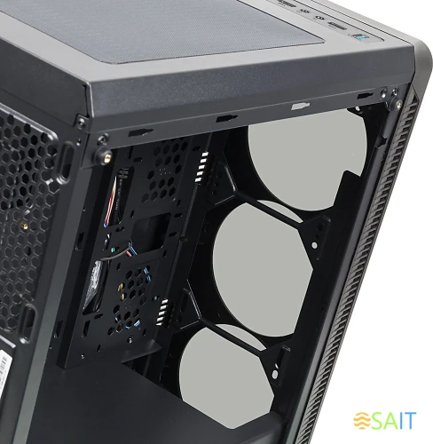 Корпус Accord JP-X черный без БП ATX 6x120mm 2xUSB2.0 1xUSB3.0 audio bott PSU