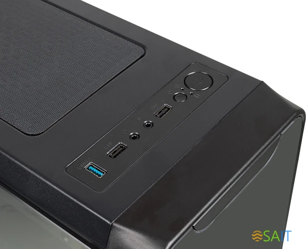 Корпус Accord JP-X черный без БП ATX 6x120mm 2xUSB2.0 1xUSB3.0 audio bott PSU