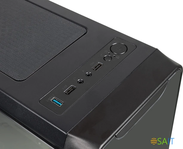 Корпус Accord JP-X черный без БП ATX 6x120mm 2xUSB2.0 1xUSB3.0 audio bott PSU