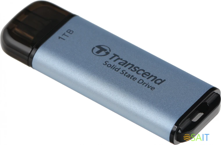 Накопитель SSD Transcend USB-C 1TB TS1TESD300C ESD300 голубой