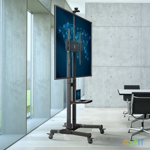 Стойка для телевизора Onkron TS1891 черный 50"-90" макс.100кг напольный мобильный