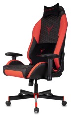 Кресло игровое Knight Neon черный/красный соты эко.кожа с подголов. крестов. металл