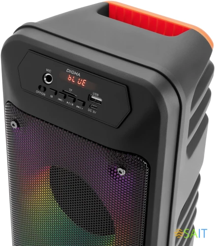 Минисистема Digma D-MC1705 черный 40Вт FM USB BT micro SD