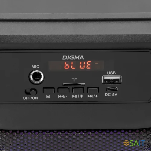 Минисистема Digma D-MC1705 черный 40Вт FM USB BT micro SD