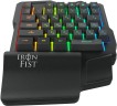 Игровой блок Оклик 701G IRON FIST черный USB for gamer LED (подставка для запястий) (1196590)