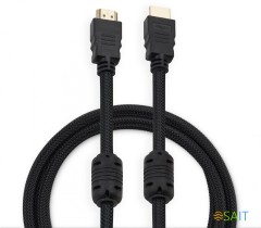 Кабель аудио-видео Buro HDMI (m)/HDMI (m) 3м. феррит.кольца позолоч.конт. черный (HDMI-V1.4-3MC)