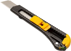 Нож канцелярский Silwerhof Eco шир.лез.18мм фиксатор ассорти пакет с европод.