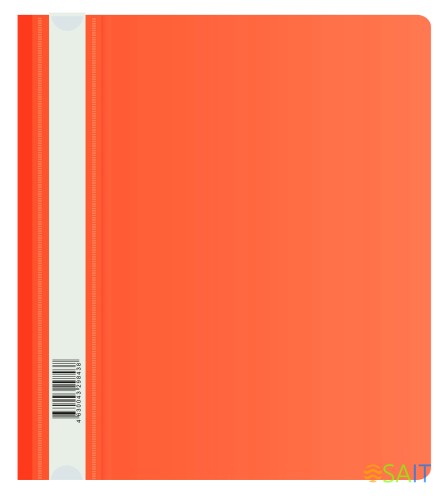 Папка-скоросшиватель Бюрократ Люкс -PSL20A5RED A5 прозрач.верх.лист пластик красный 0.14/0.18