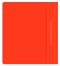 Папка-скоросшиватель Бюрократ Люкс -PSL20A5RED A5 прозрач.верх.лист пластик красный 0.14/0.18