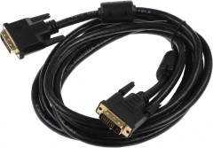 Кабель Ningbo DVI-D(m)/DVI-D(m) 3м. феррит.кольца черный