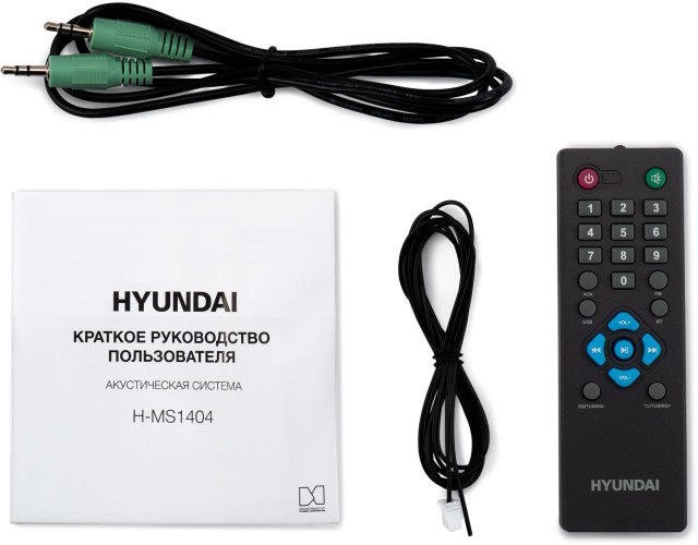 Микросистема Hyundai H-MS1404 черный 30Вт FM USB BT