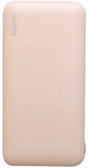 Мобильный аккумулятор Solove W7 10000mAh QC3.0 12W 3A USB-A/USB-C розовый (W7 PINK RUS)