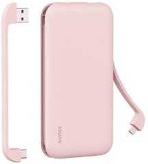 Мобильный аккумулятор Solove W7 10000mAh QC3.0 12W 3A USB-A/USB-C розовый (W7 PINK RUS)