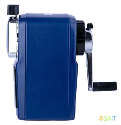 Точилка для карандашей механическая Deli 71156BLUE 1 отверстие металл синий