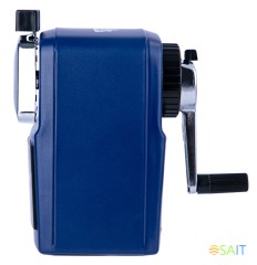 Точилка для карандашей механическая Deli 71156BLUE 1 отверстие металл синий