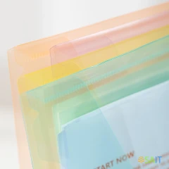 Конверт на кнопке Deli EF766 A4 полипропилен 0.16мм ассорти