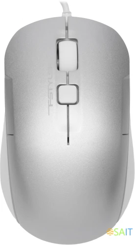 Мышь A4Tech Fstyler FM26S серебристый/белый оптическая 1600dpi silent USB для ноутбука 4but (FM26S USB (ICY WHITE))