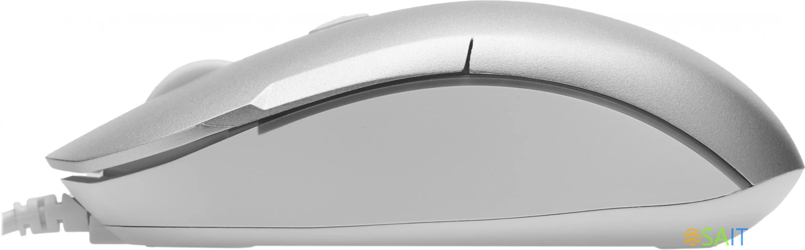 Мышь A4Tech Fstyler FM26S серебристый/белый оптическая 1600dpi silent USB для ноутбука 4but (FM26S USB (ICY WHITE))