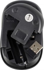 Мышь Оклик 665MW черный/красный оптическая 1600dpi беспров. USB для ноутбука 3but (1025135)