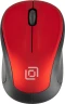 Мышь Оклик 665MW черный/красный оптическая 1600dpi беспров. USB для ноутбука 3but (1025135)