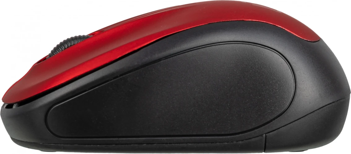 Мышь Оклик 665MW черный/красный оптическая 1600dpi беспров. USB для ноутбука 3but (1025135)