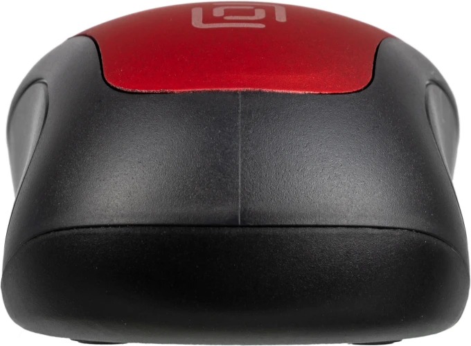 Мышь Оклик 665MW черный/красный оптическая 1600dpi беспров. USB для ноутбука 3but (1025135)