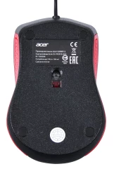 Мышь Acer OMW012 черный/красный оптическая 1200dpi USB 3but (ZL.MCEEE.003)