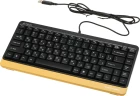 Клавиатура + мышь A4Tech Fstyler F1110 клав:черный/желтый мышь:черный/желтый USB Multimedia (F1110 BUMBLEBEE)
