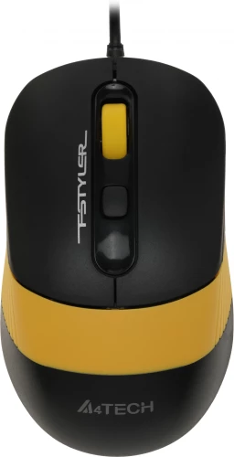 Клавиатура + мышь A4Tech Fstyler F1110 клав:черный/желтый мышь:черный/желтый USB Multimedia (F1110 BUMBLEBEE)