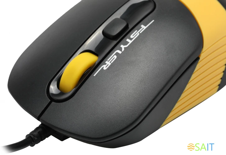 Клавиатура + мышь A4Tech Fstyler F1110 клав:черный/желтый мышь:черный/желтый USB Multimedia (F1110 BUMBLEBEE)