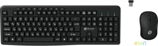 Клавиатура + мышь Оклик 225M клав:черный мышь:черный USB беспроводная Multimedia (1454537)