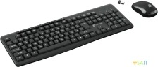 Клавиатура + мышь Оклик 225M клав:черный мышь:черный USB беспроводная Multimedia (1454537)