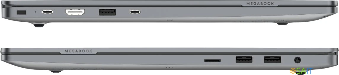 Ноутбук Tecno MegaBook T16 Core i5 13420H 16Gb SSD512Gb Intel UHD Graphics 16" IPS FHD+ (1920x1200) noOS 64 grey WiFi BT Cam 6460mAh (T16RA-NEG0)