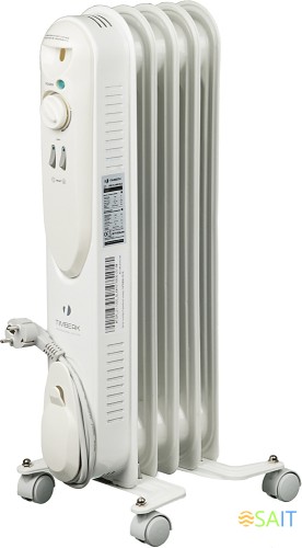 Радиатор масляный Timberk TOR 21.1005 SLX 1000Вт белый