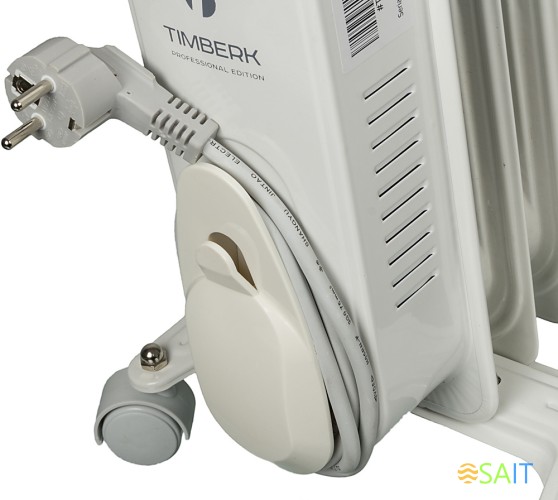 Радиатор масляный Timberk TOR 21.1005 SLX 1000Вт белый