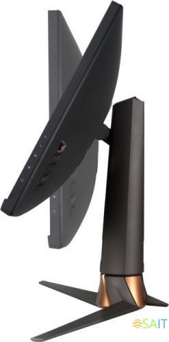 Монитор Asus 27" ROG Swift PG27UQR черный IPS LED 16:9 HDMI полуматовая HAS Piv 600cd 178гр/178гр 3840x2160 160Hz FreeSync Premium Pro DP WQ USB 7.4кг