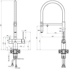 Смеситель RIVELATO Rivelato 1523517 cromo