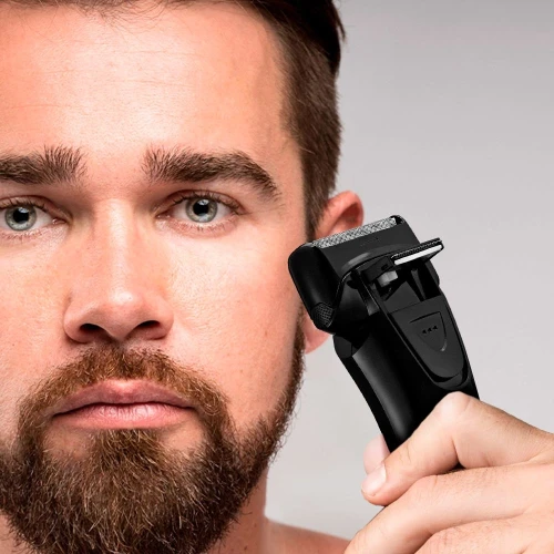 Бритва сетчатая Kitfort КТ-3111 реж.эл.:2 питан.:аккум. черный/фиолетовый