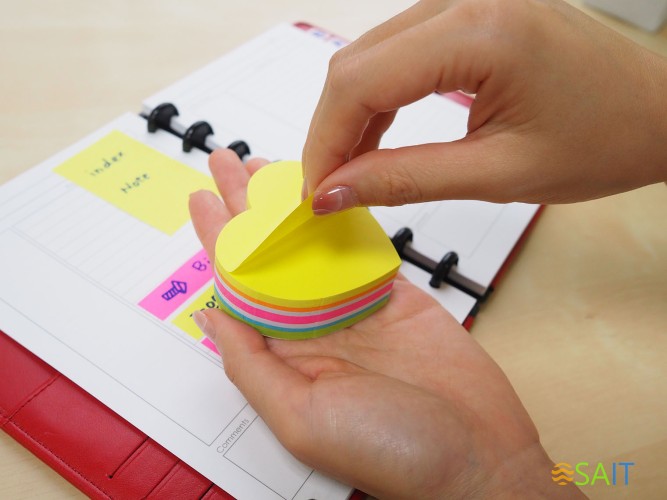 Блок самоклеящийся бумажный Stick`n 21827 61x70мм 250лист. неон ассорти "гексагон"