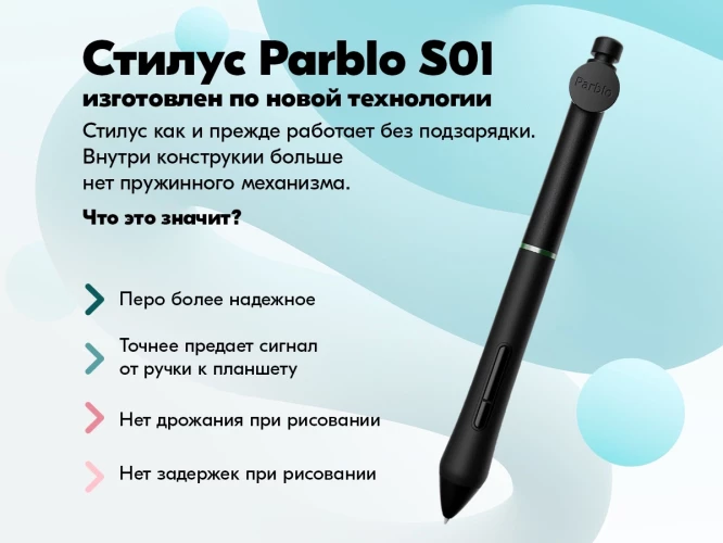Графический планшет Parblo Intangbo X7 USB Type-C черный