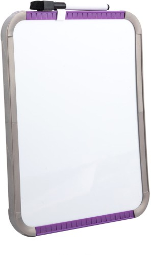 Доска магнитно-маркерная Deli E39154 лак белый 21x28см пластик рама сталь 2 магнита/маркер