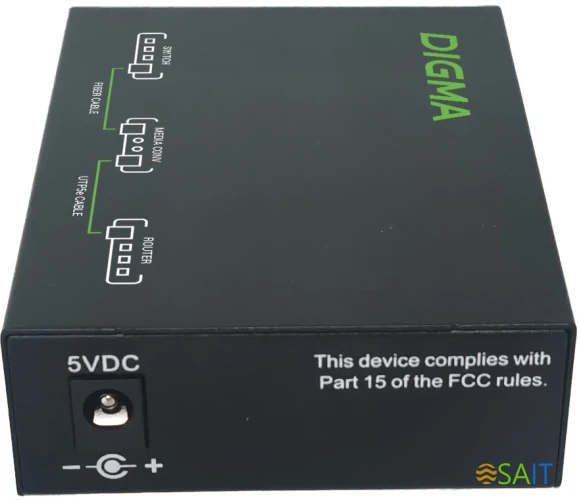 Медиаконвертер Digma DMC-1G53-20B