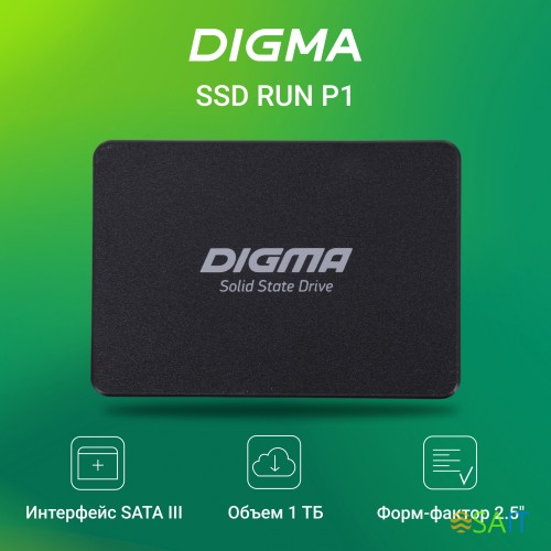 Накопитель SSD Digma SATA-III 1TB DGSR2001TP13T Run P1 2.5"