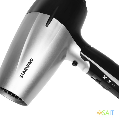 Фен Starwind SHD 6110 2000Вт черный/серебристый