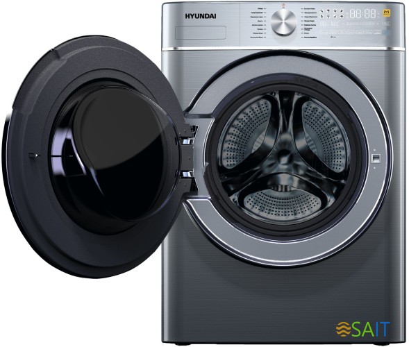 Стиральная машина Hyundai WME9413 класс: A++ загр.фронтальная макс.:10кг темно-серебристый инвертор