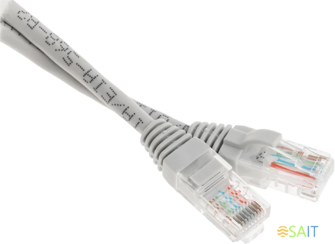 Патч-корд Premier 5-970 0.5 UTP 4 пары cat.5E CCA molded 0.5м серый RJ-45 (m)-RJ-45 (m)