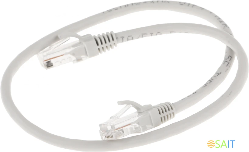 Патч-корд Premier 5-970 0.5 UTP 4 пары cat.5E CCA molded 0.5м серый RJ-45 (m)-RJ-45 (m)