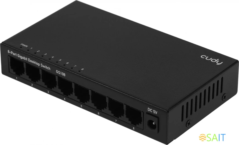 Коммутатор Cudy GS108 (L2) 8x1Гбит/с неуправляемый